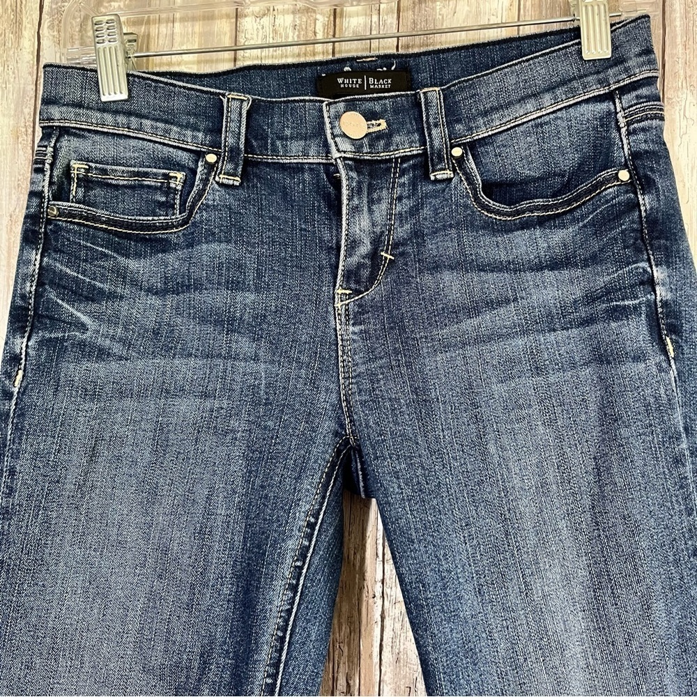 White House Black Market Noir Cropped Jeans - Picture 4 of 6